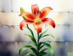 在心墙上种一朵百合花