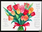 给老师送花的寄语简短