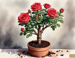 2025年玫瑰花的老桩种植