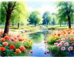 夏天公园里都有什么花