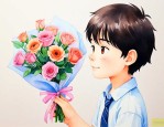 男生第一次送女生什么花