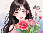 2025年女友过生日送的花
