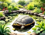 2025年龟池里养什么植物
