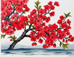 2025年春 潮 海棠 红
