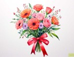 送给老师的花写什么字
