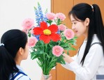 学生送给老师什么花好