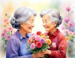 老奶奶过生日送什么花