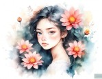 代表少女的花