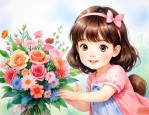 小女孩生日可以送花吗