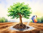 幸福树刚栽上要浇水吗