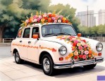 2025年婚车一般用什么花