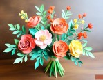 黏土手工花束制作方法