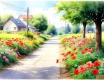 家门口路边种什么花好
