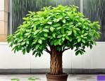 2025年发财树淋雨可以吗