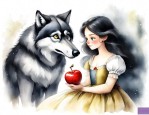 大灰狼与白公主的故事白雪公主的故事