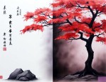 小叶紫檀两边黑中间红