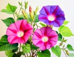 牵牛花的颜色变化顺序