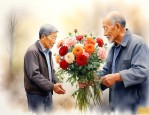 给逝去的父亲送什么花