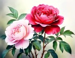 牡丹花和玫瑰花一样吗