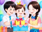 老师送小朋友生日礼物