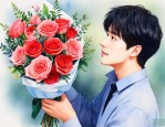 给男的送花送什么花好