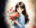 追女生第一次送什么花