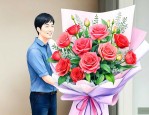 老公生日送什么花合适