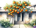 家门口种柿子树好不好