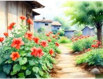 农村庭院栽什么花最好