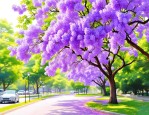 2025年蓝花楹花语及寓意
