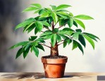 买的盆栽发财树怎么养