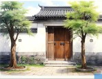 院子门口栽什么树镇宅旺财