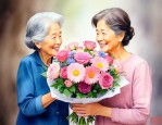 60岁女人过生日送花