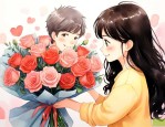 送女朋友鲜花卡片内容
