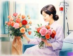医院+看病人送什么花