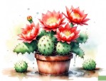 仙人球开花时要浇水吗