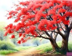 开红花的树有哪些品种