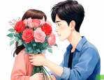 男生送女性朋友什么花