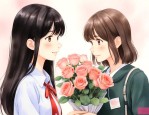 见女生第一次送什么花