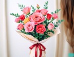 送女儿鲜花贺卡怎么写