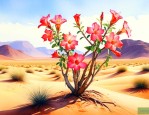 沙漠玫瑰长在沙漠里吗