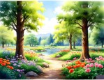 植物园里有什么树和花