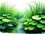 绿色的水生植物有哪些