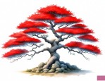 红继木造型树