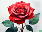 一朵红玫瑰花语是什么