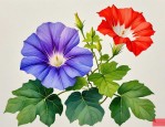 2025年曼陀罗花和牵牛花