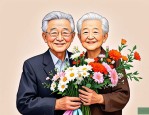 2025年给老人祝寿送鲜花
