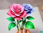 4步简易折玫瑰花简单