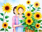 送老师太阳花代表什么