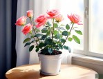 室内可以养月季花盆栽吗